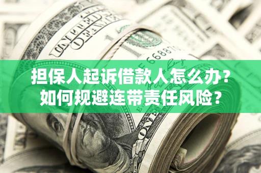 北京担保人起诉借款人怎么办？如何规避连带责任风险？